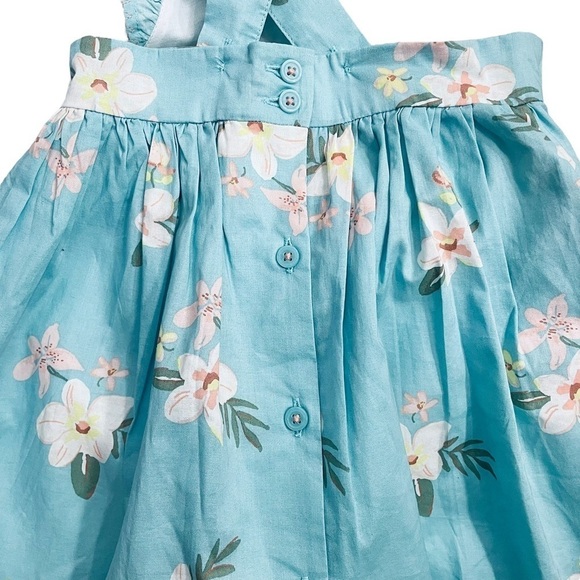 OSHKOSH B’gosh Floral Sleeveless Little Girl Dress Infant Baby Spring Summer - Picture 7 of 10